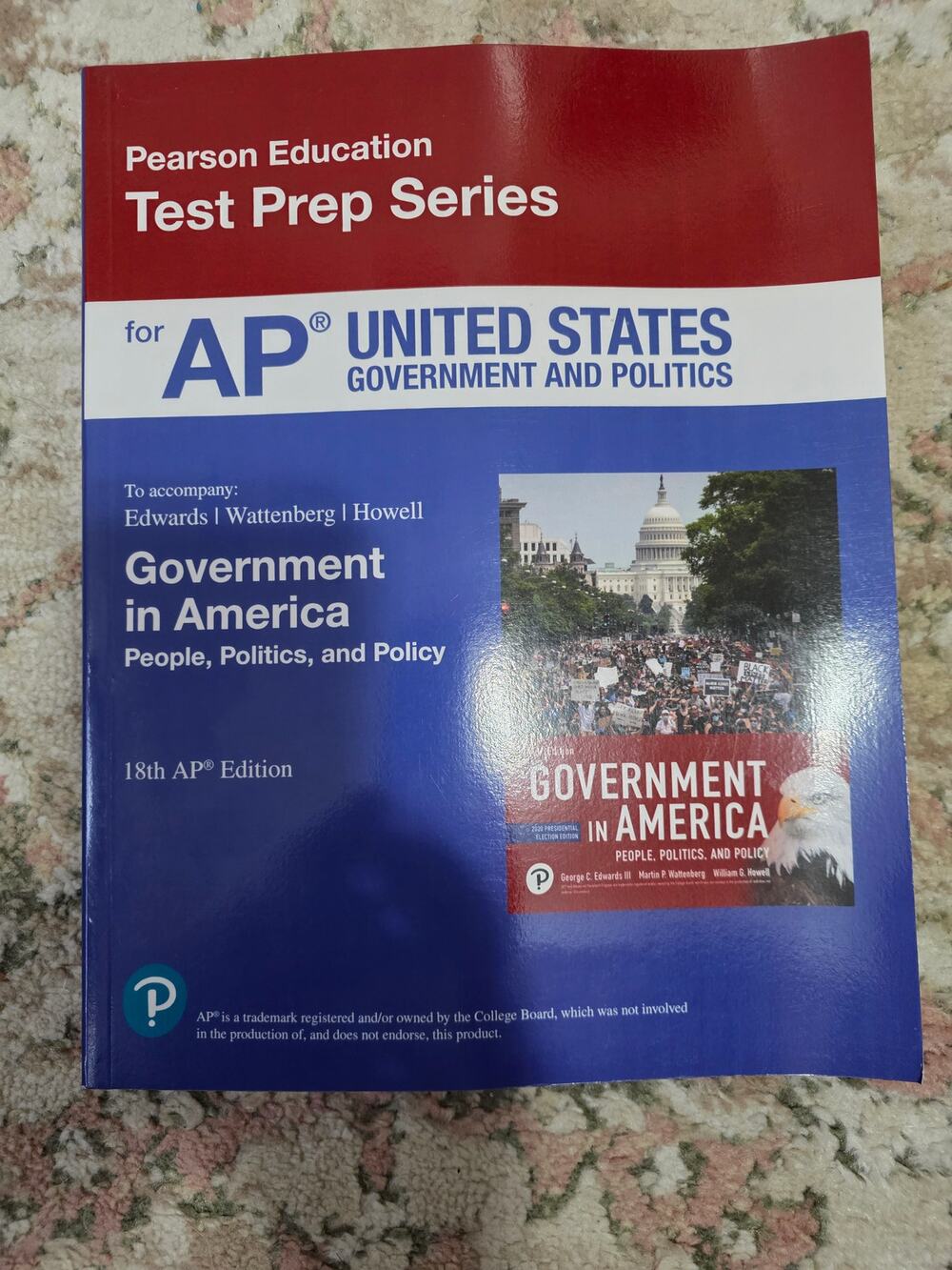 Pearson AP US Government and Politics 2020 Presidential Ed. Test Prep